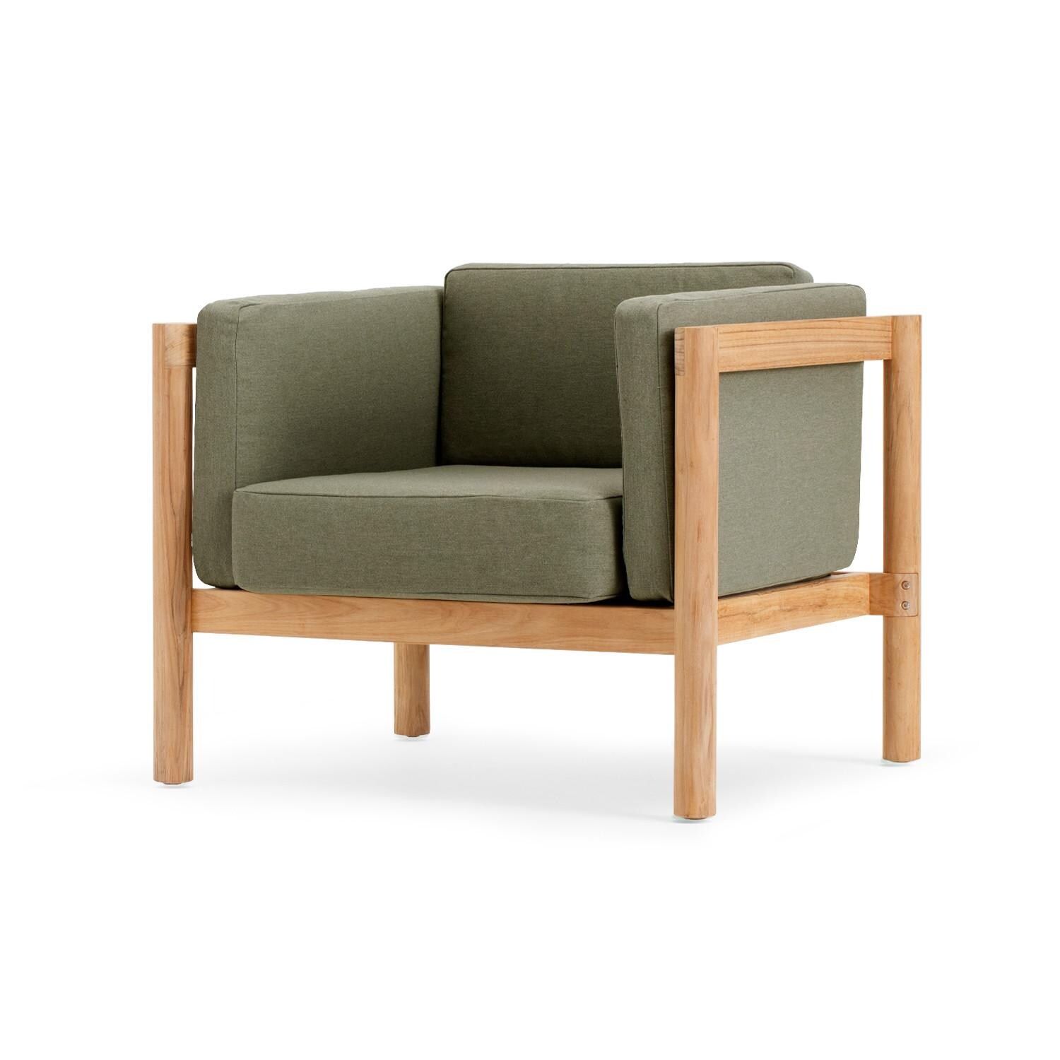 Neighbor Chair W/ Sunbrella Cushion Arms - Sunbrella Leaf