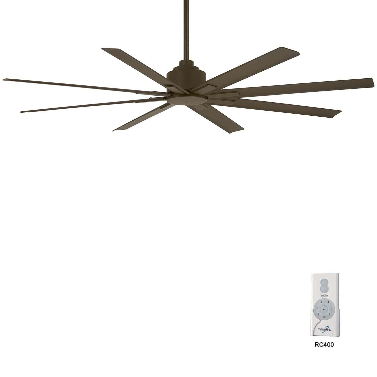 Minka-Aire F896-65-ORB Xtreme H2O 65-Inch 8-Blade Ceiling Fan in Oil Rubbed Bronze Finish w/ Oil Rubbed Bronze Blades - Remote Included thumbnail