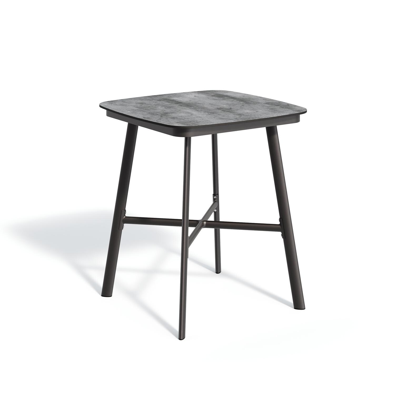 Oxford Garden Eiland 36 Inch Carbon Aluminum Bar Table W/ Skyline HPL Table Top By Oxford Garden thumbnail
