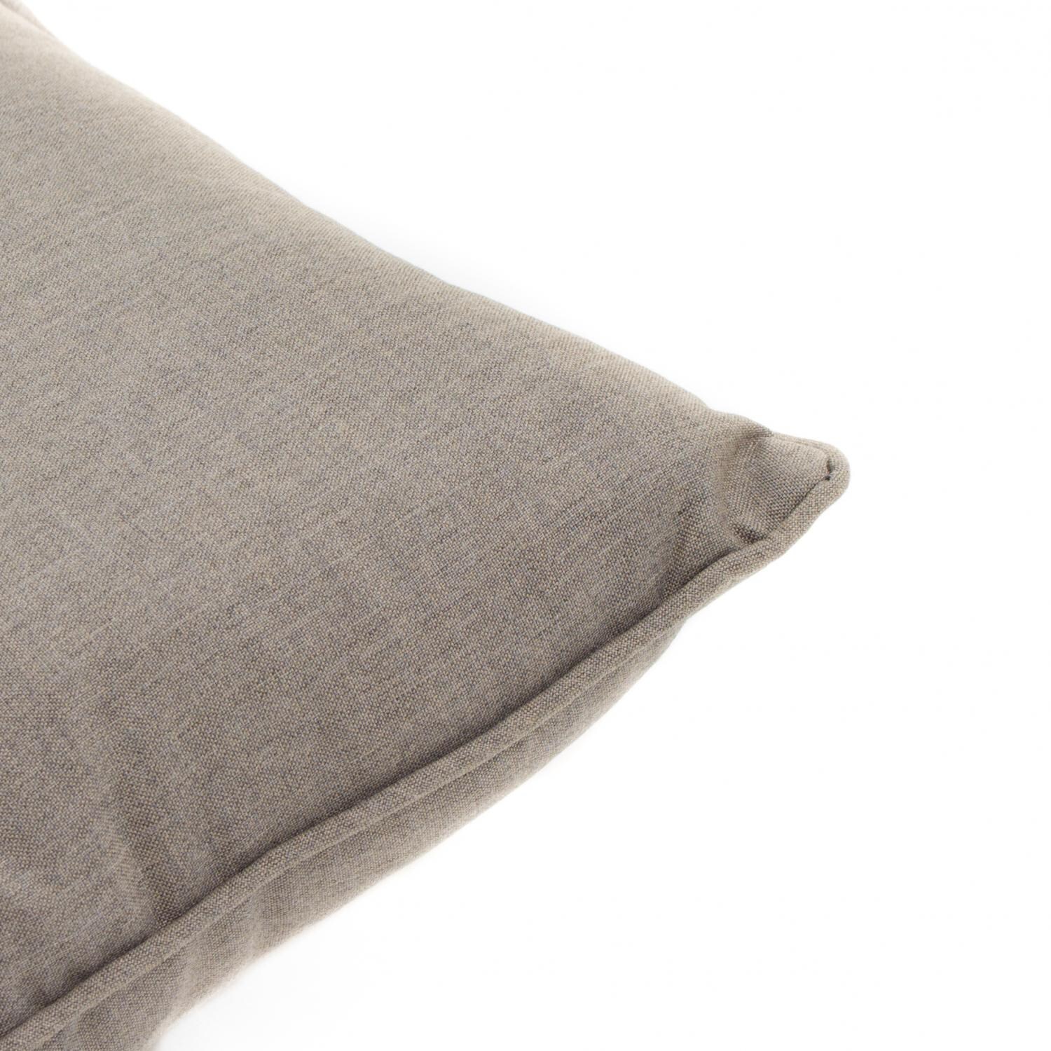 Sunbrella Cast Shale Outdoor Throw Pillow W/ Piping By Lakeview Outdoor