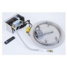 Peterson Outdoor Campfyre 13 Inch Natural Gas Electronic On/Off Remote Stainless Steel Fire Pit Burner Kit image