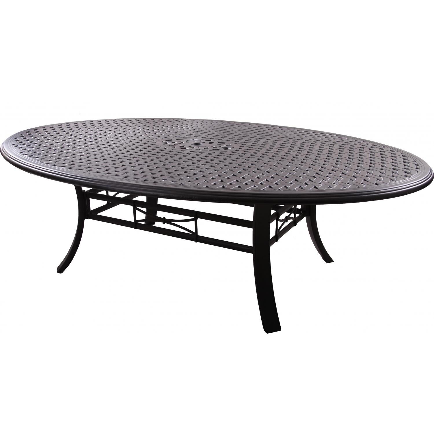Series 99 78 X 59 Inch Cast Aluminum Dining Table by Darlee