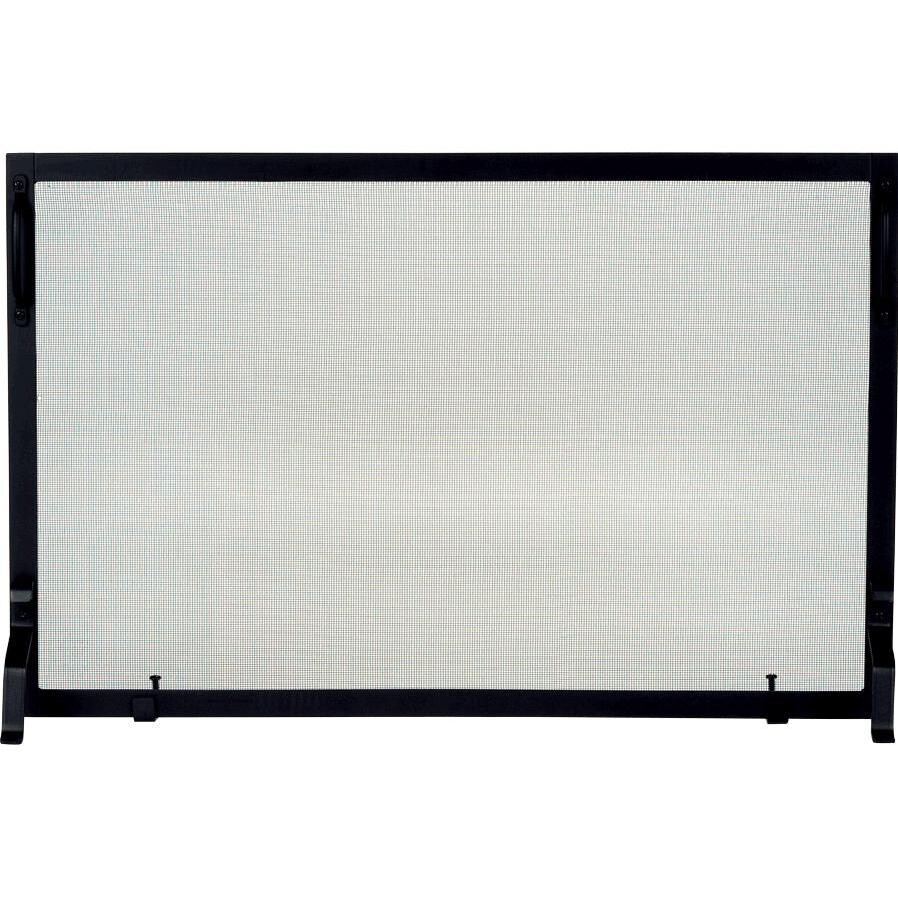 Alpine Flame 39-Inch Black Wrought Iron Fireplace Panel Screen thumbnail