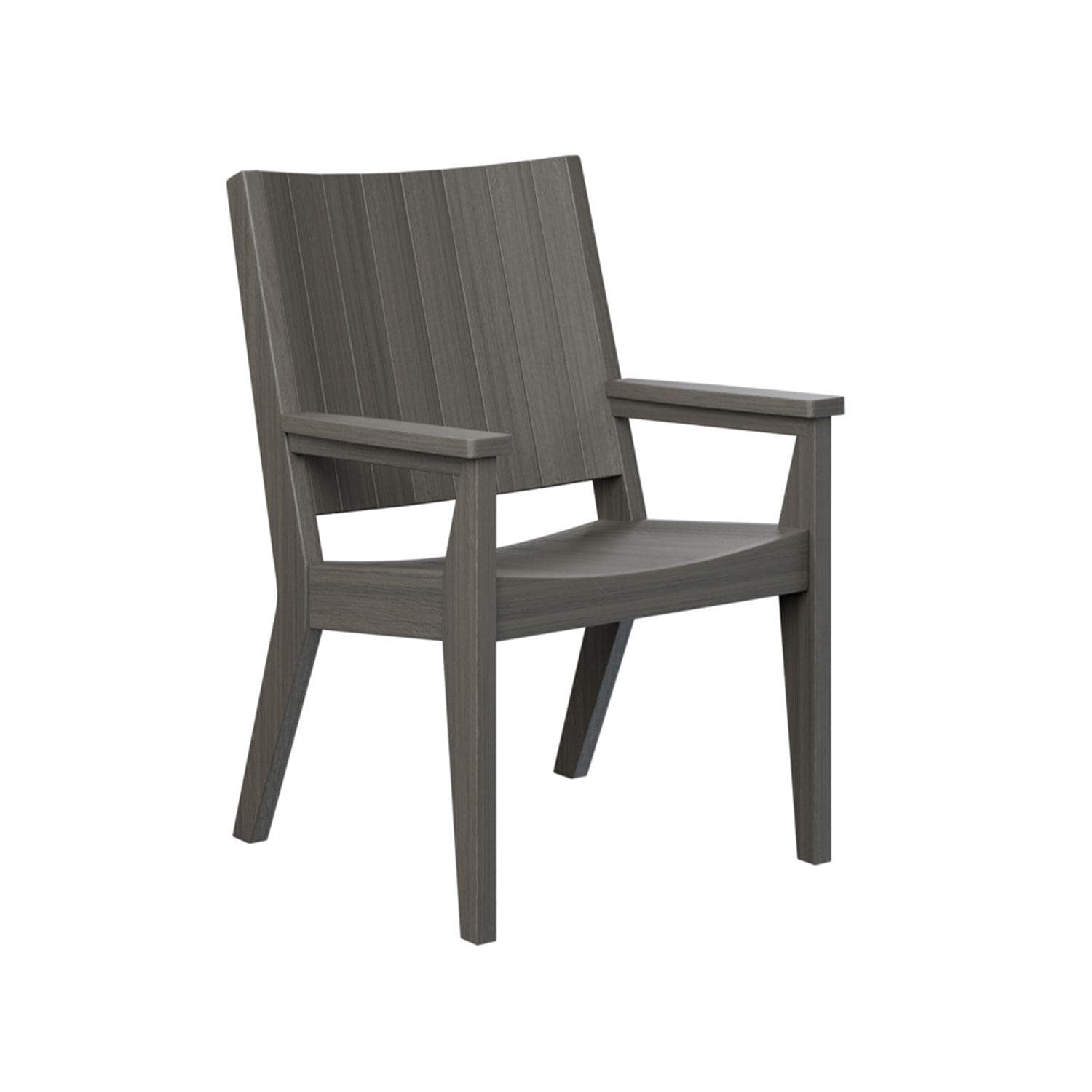 Mayhew Recycled Plastic Dining Chair in Coastal Grey by Berlin Gardens - White Background thumbnail