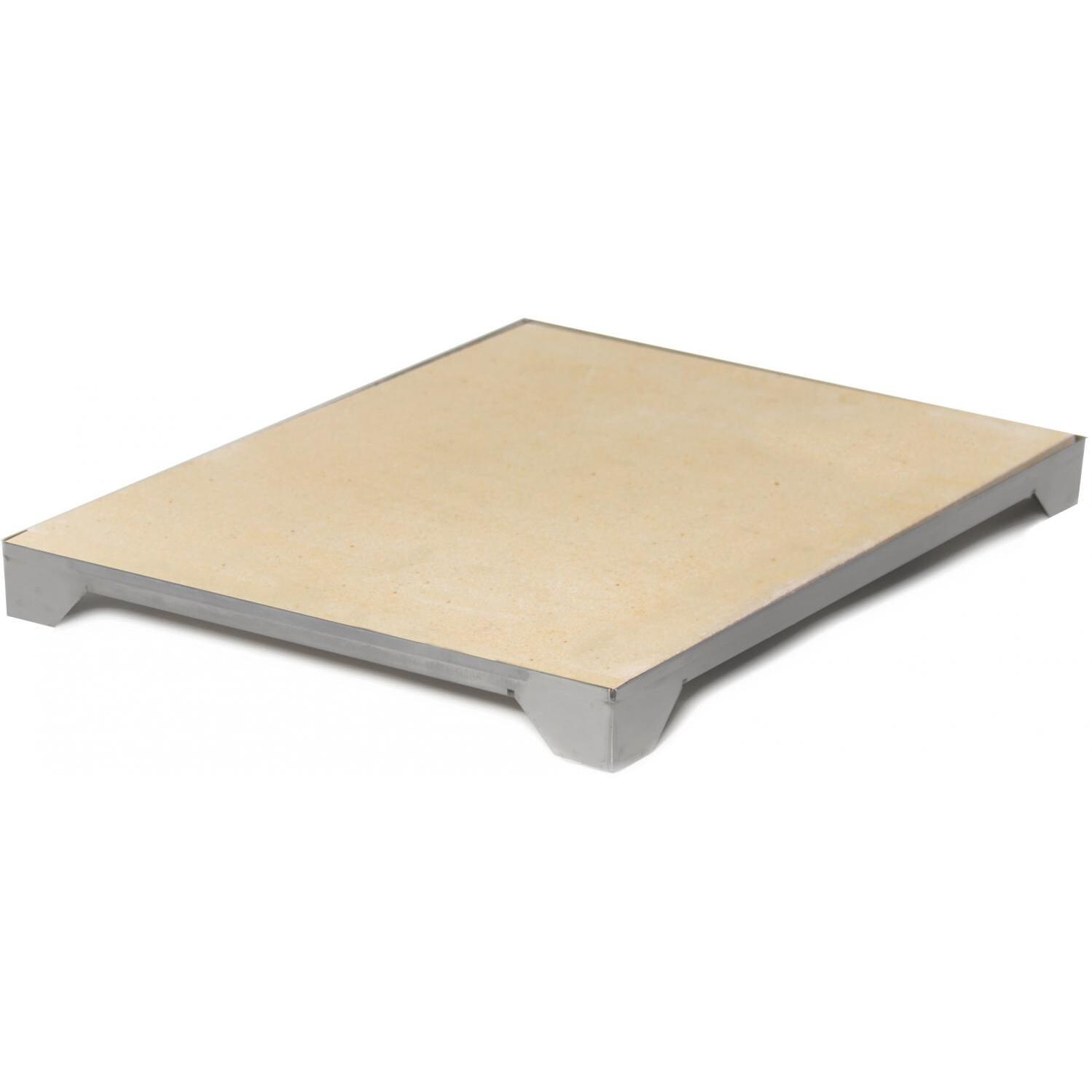 Blaze 14 3/4 Inch Ceramic Pizza Stone With Stainless Steel Tray thumbnail