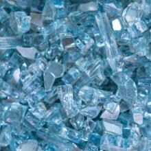 Lakeview Outdoor Designs 1/4-Inch Polar Blue Reflective Fire Glass - 10 Pounds image
