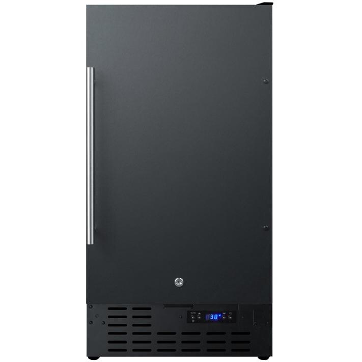 Summit 18-Inch 2.7 Cu. Ft. Built-In / Freestanding Compact Refrigerator - Black - FF1843B thumbnail