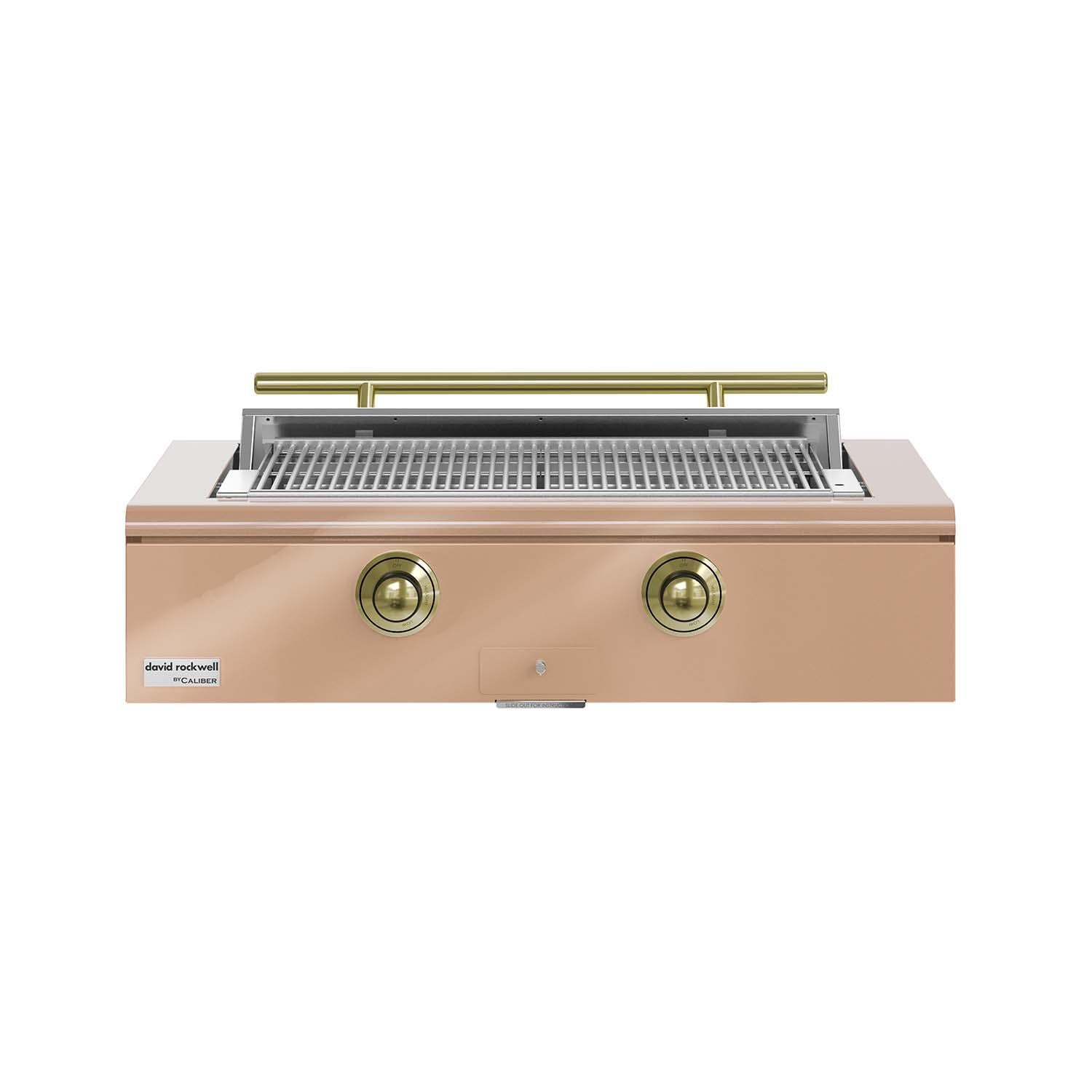 Caliber 42-in Natural Gas Built-In Rockwell Grill - Champagne w/ Brass Hardware - CRG-42BN00-A-179-H01