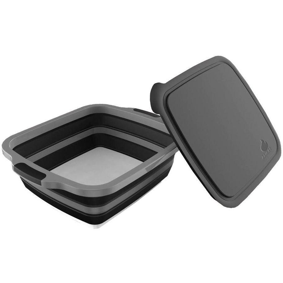 Drip EZ Prep and Rest Bundle - Pit Master Black - Prep Tub - With Lid - White Background thumbnail