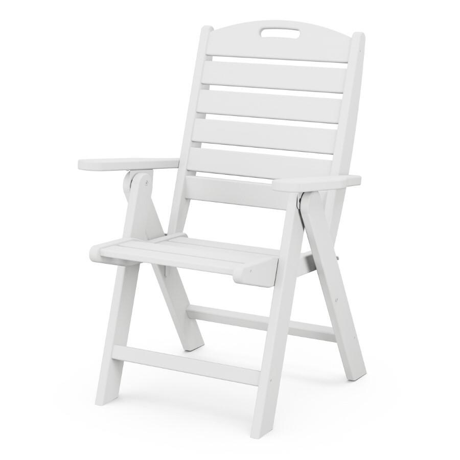 POLYWOOD Nautical Highback Chair in White thumbnail