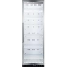 Summit Commercial 24-Inch 12.6 Cu. Ft. Freestanding Beverage Center - Stainless Steel / White Cabinet - SCR1400W image