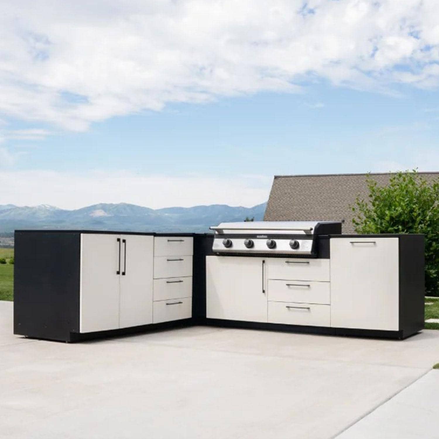 Blackstone 6400 24-Inch Kitchen Trash Bin Module - Full Island (Only Trash Bin Included) - Lifestyle thumbnail