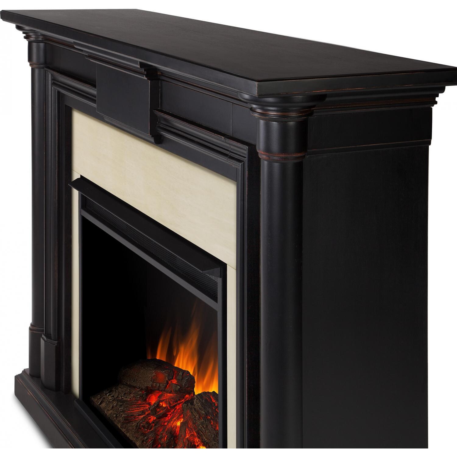 Real Flame 8030E-BW Maxwell Grand 57-Inch Electric Fireplace - Blackwash - Corner thumbnail