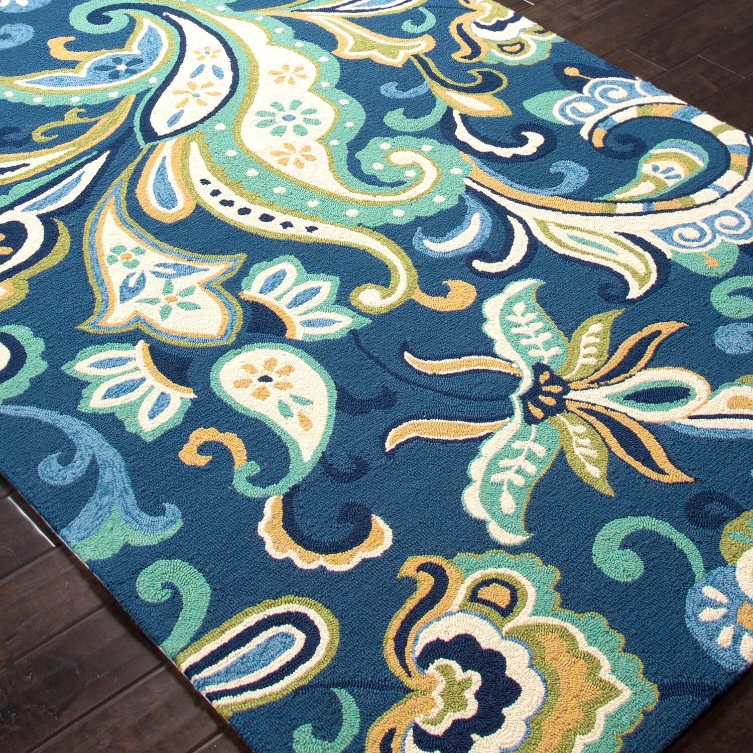 Jaipur Rugs Barcelona Calico 7.6 X 9.6 Indoor/Outdoor Rug - Angle View thumbnail