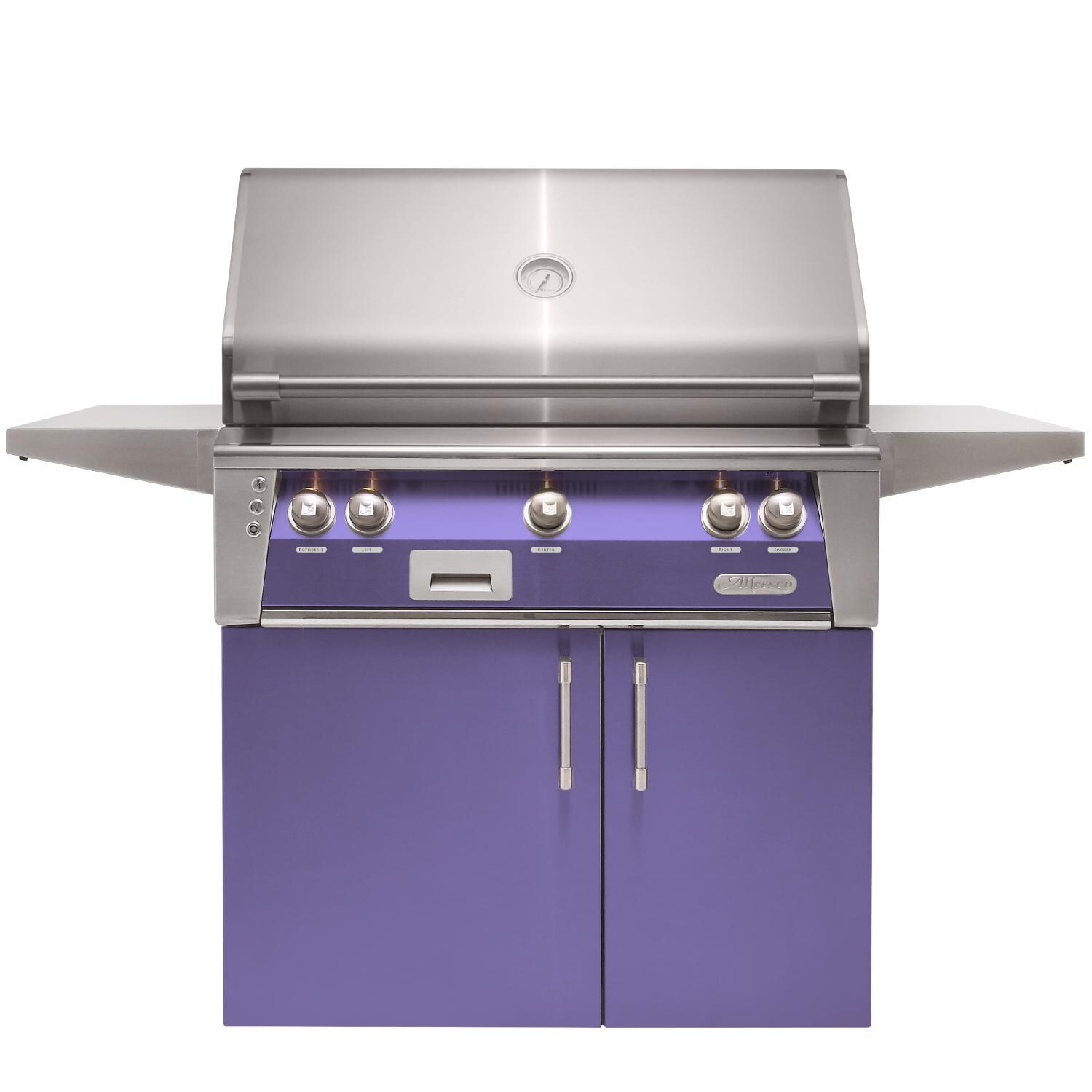 Alfresco ALXE 36-Inch Natural Gas Grill With Sear Zone And Rotisserie - Blue Lilac - ALXE-36SZC-NG-S4005