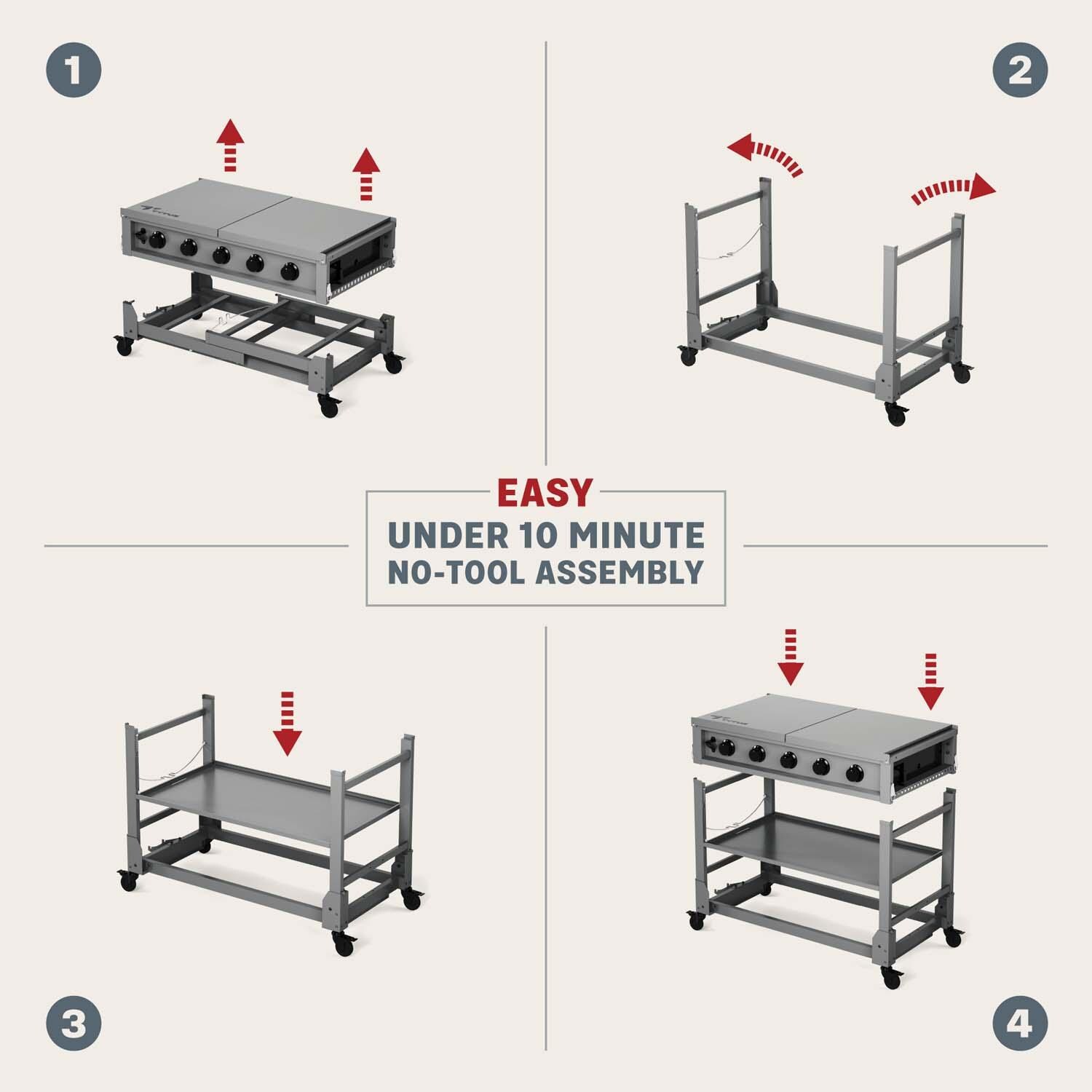 TYTUS TDT-571-0101 Anaheim 36 Inch Propane Gas Griddle - Assembly - Detail thumbnail
