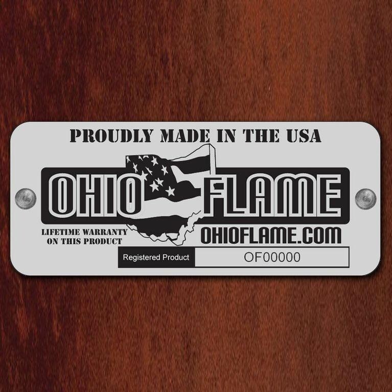 Ohio Flame Wood Burning Fire Pit Label thumbnail
