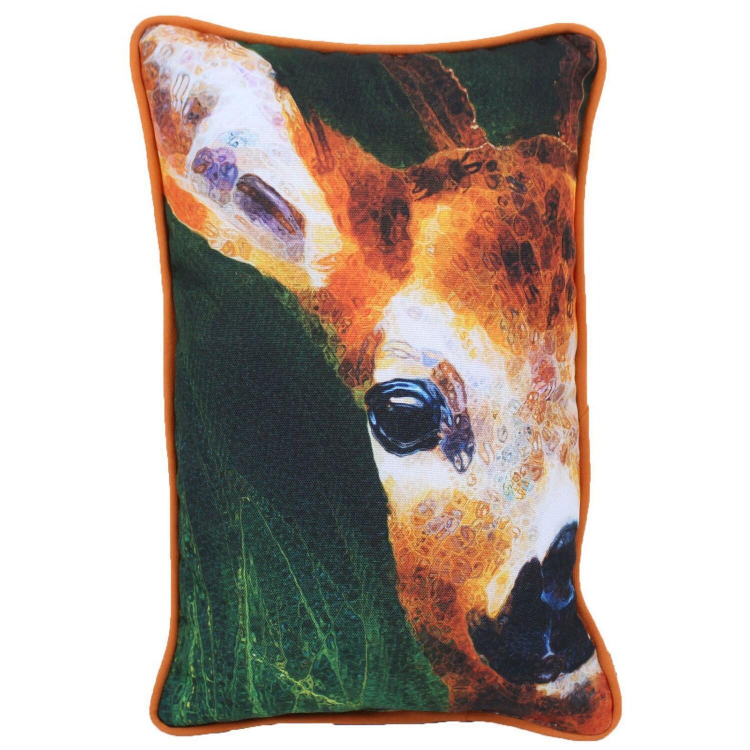 Fawn Outdoor Throw Pillow W/ Piping By Lava Pillows 13 X 10 BBQGuys