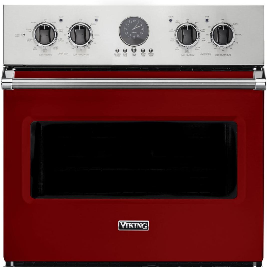 Viking Professional 5 Series Premiere 30-Inch Convection Electric Double Oven - Top Oven and Controls thumbnail