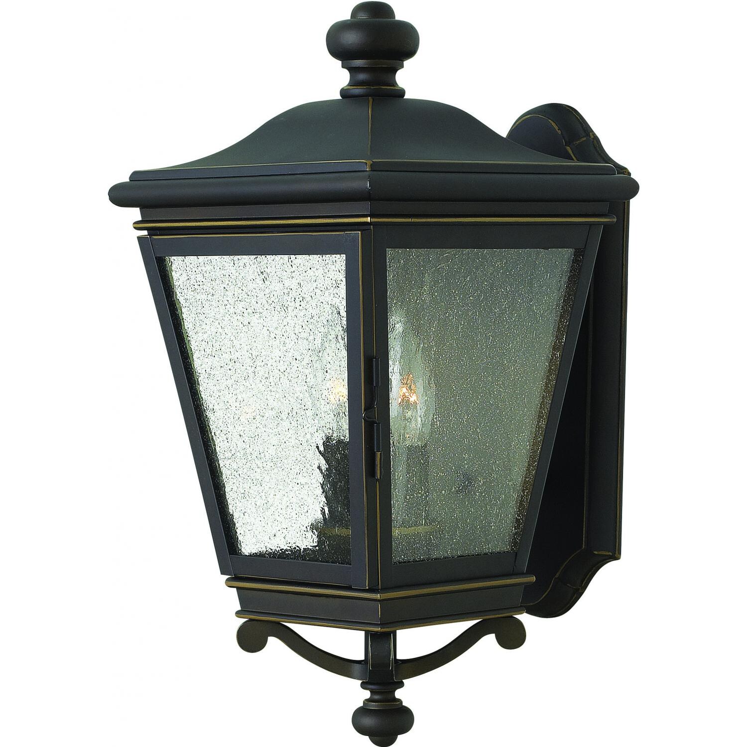 Hinkley Lighting Lincoln Two Light 17-Inch Outdoor Wall Light - Oil Rubbed Bronze - 2464OZ