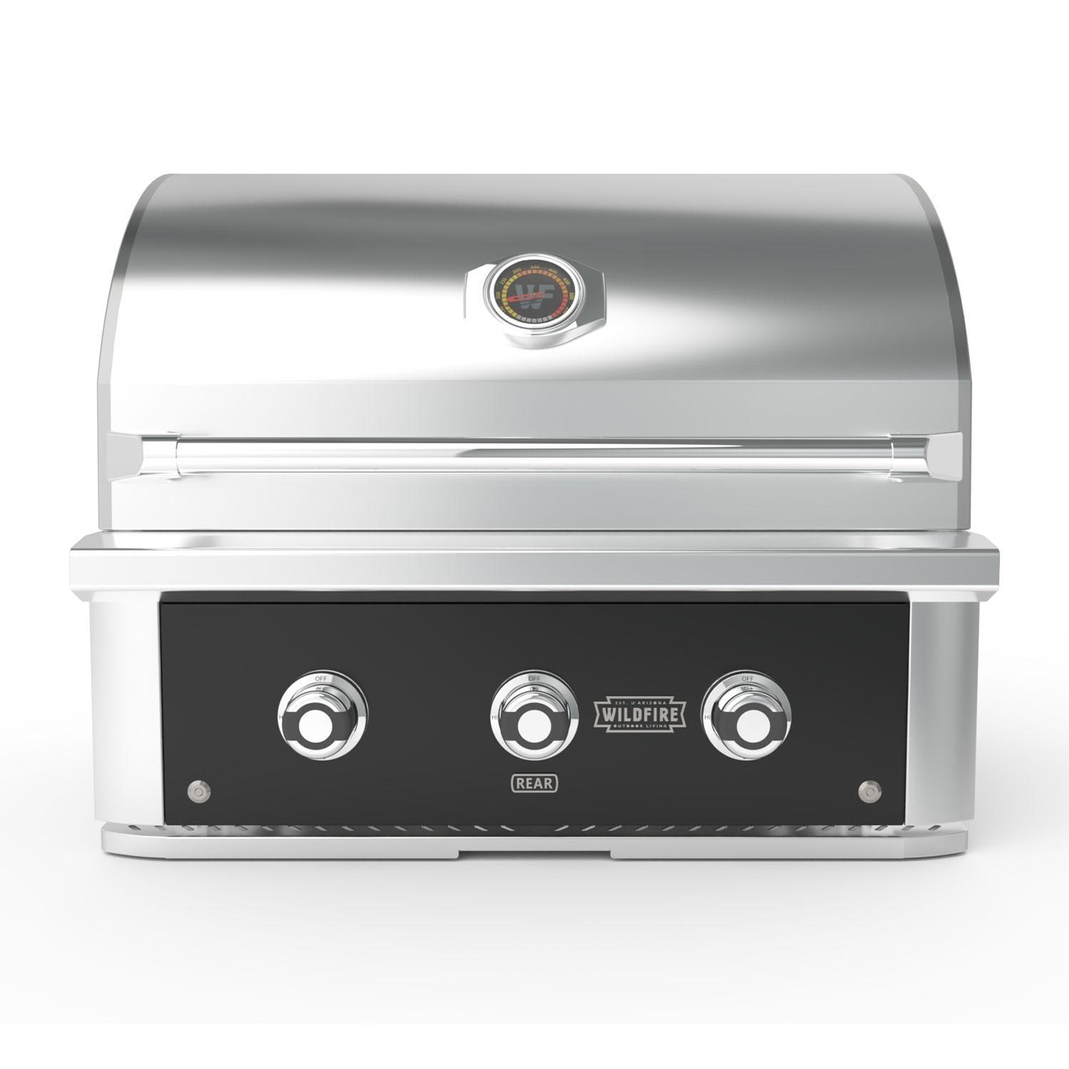 Wildfire Outdoor Living Wildfire Ranch Pro 30-in 2 Burner Built-In Black 304 SS Propane Grill - WFPRO30G-BSS-LP