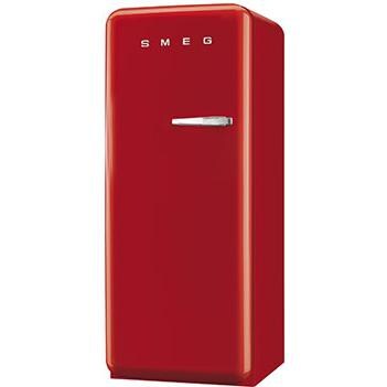 Smeg 9.22 Cu. Ft. Left Hinge Retro Style Refrigerator With Freezer - Red - FAB28URL thumbnail