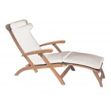 Sunbrella Canvas Natural Steamer Cushion by Royal Teak Collection