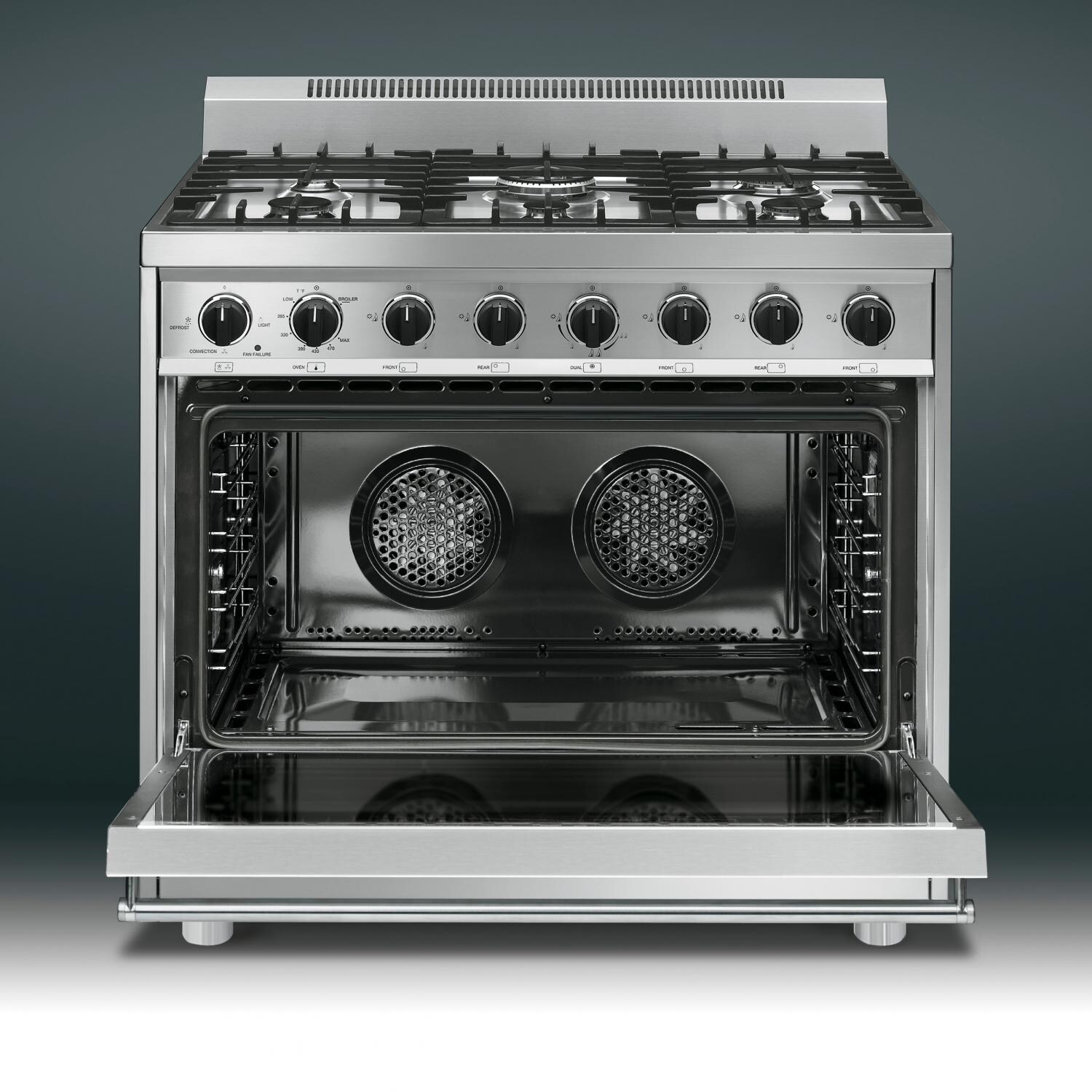 SMEG Classic 36-Inch 6-Burner Stainless Steel Gas Range Interior - C36GGXU thumbnail
