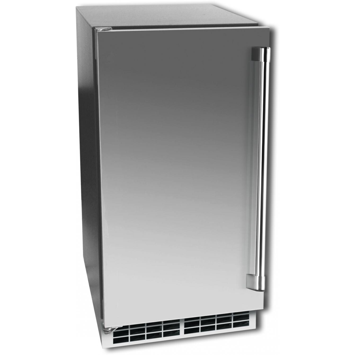 Vintage 55 Lb. 15-Inch Left Hinge Outdoor Rated Ice Maker With Pump Drain By Perlick - H50IMSR