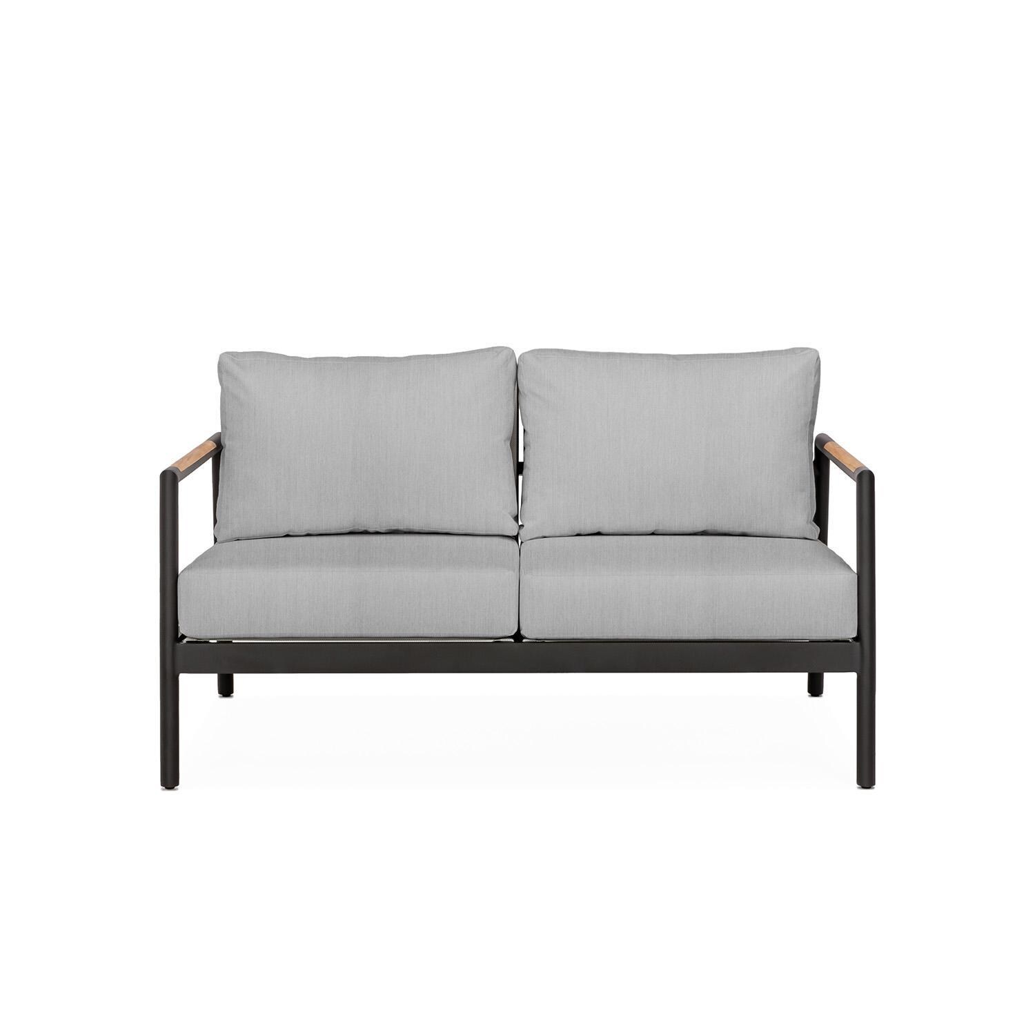 Teak + Table Paros Loveseat in Granite - White Background thumbnail