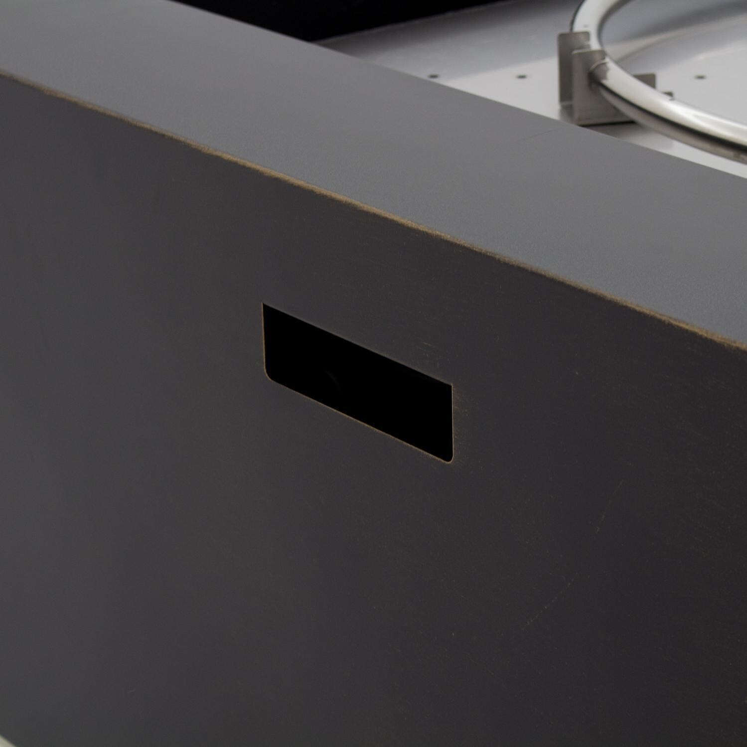 Lakeview Outdoor Designs 42-Inch Square Propane Fire Pit - Oil Rubbed Bronze - Handle thumbnail