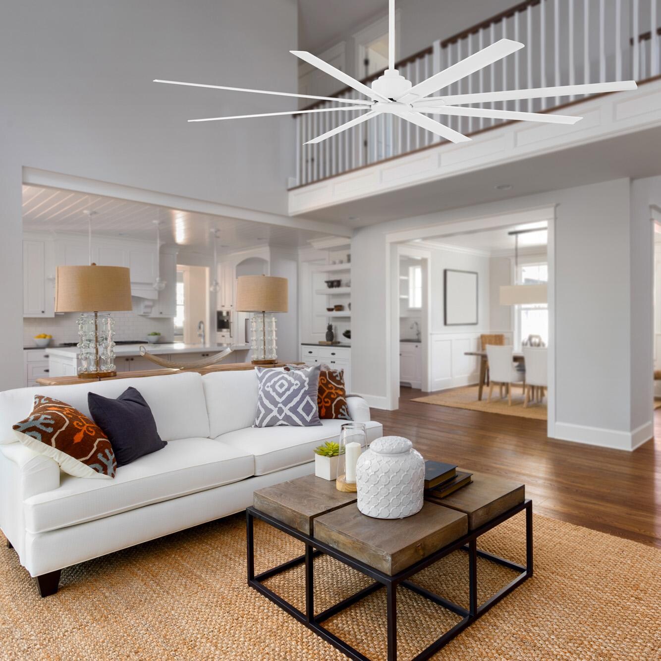 Minka-Aire Xtreme H2O 84-Inch 8-Blade Ceiling Fan in Flat White