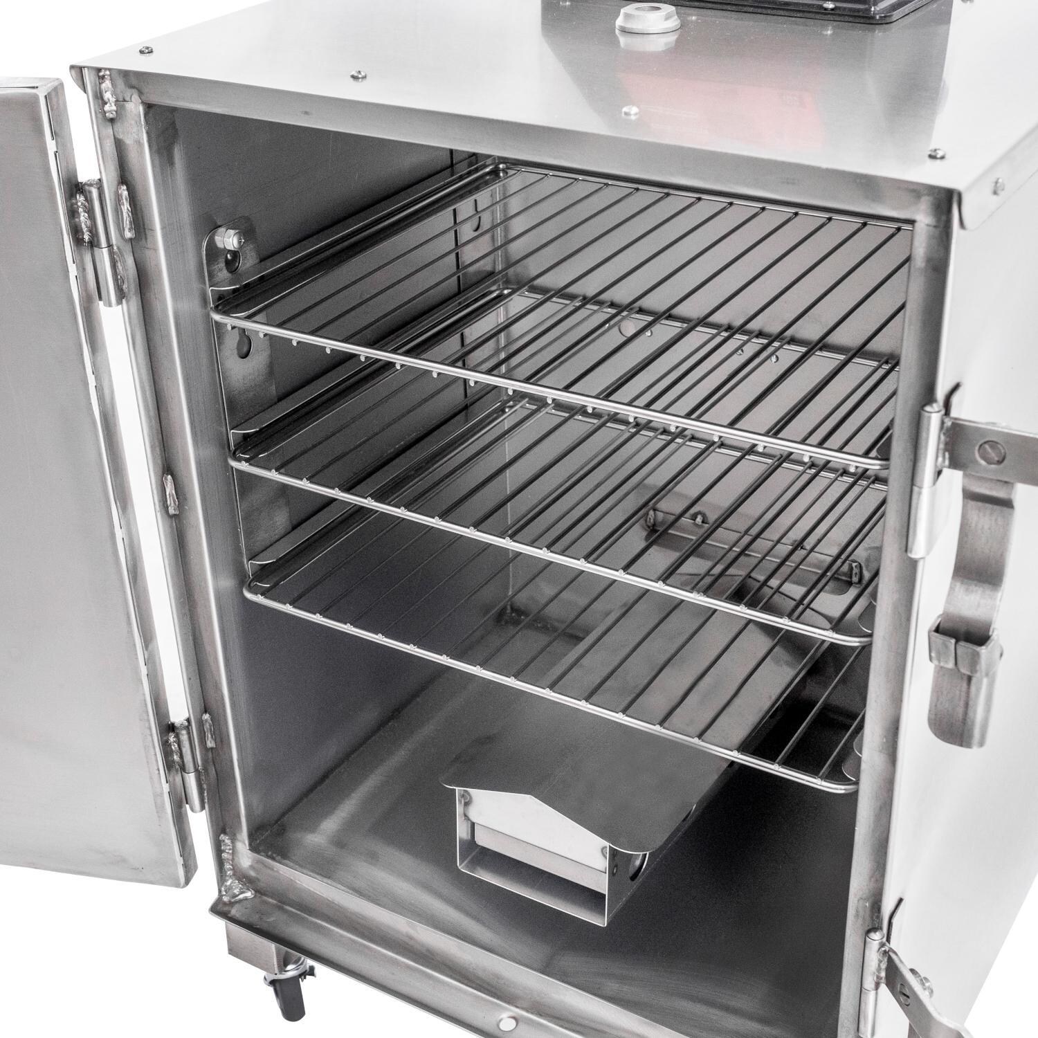 Cookshack SM045 SuperSmoker Electric BBQ Smoker - Side Open View thumbnail