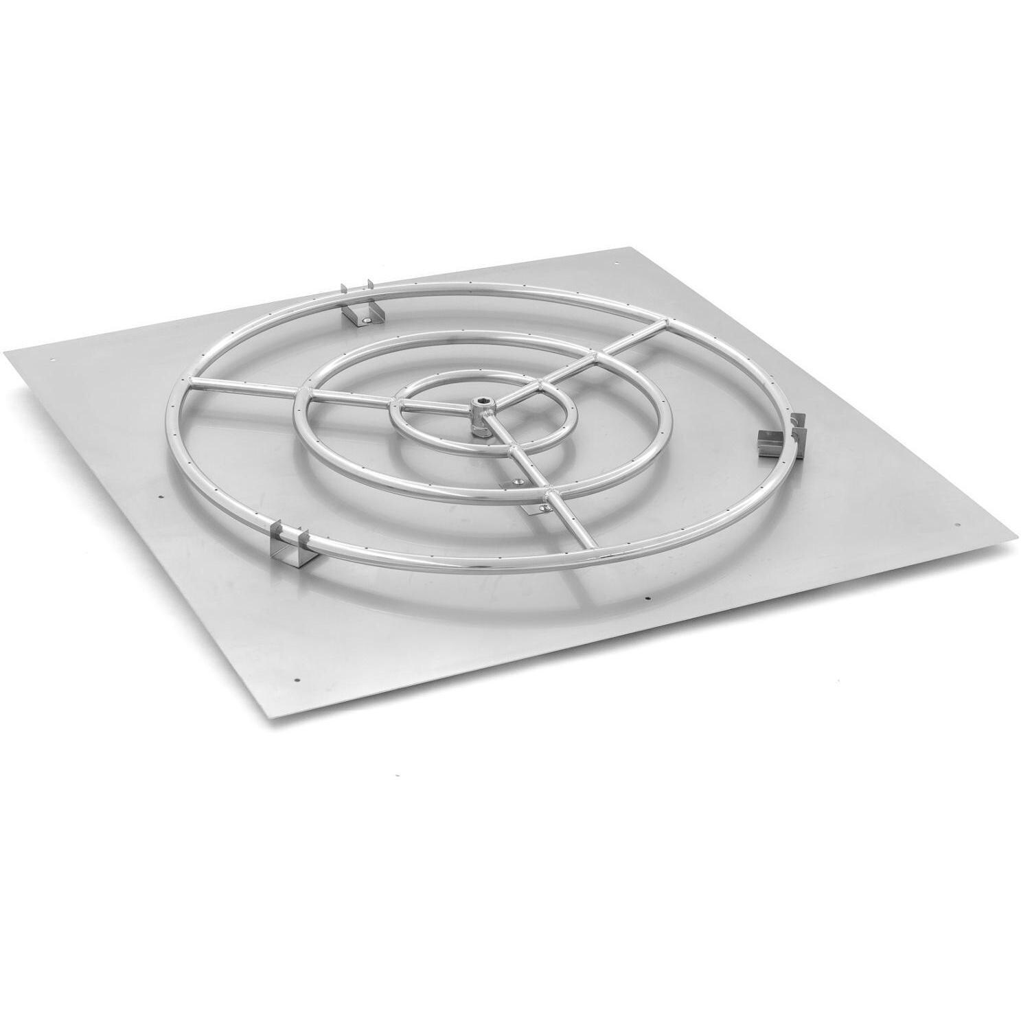 BBQGuys Signature 36-Inch Square Flat Pan With 30-Inch Natural Gas Ring Burner image