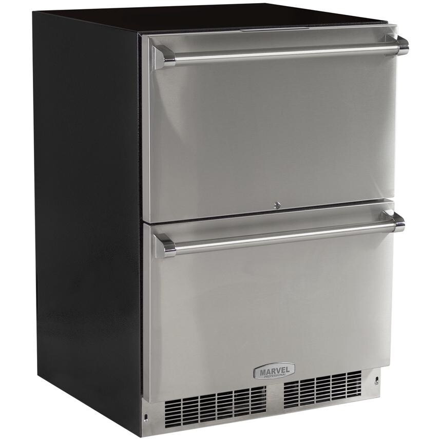 Marvel Professional 24-Inch Refrigerated Drawers - Stainless Steel - MP24RDS3NS