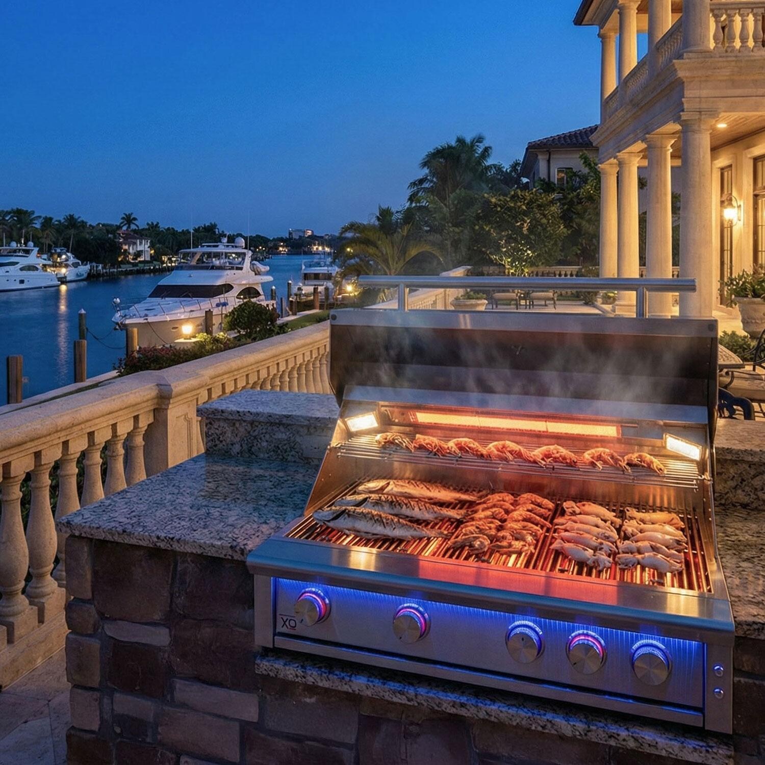 XO Appliance XOGRILL40XLT2N Performance XLT2 40-in 4 Burner Built-In Natural Gas Grill - Outdoor Balcony - Lifestyle thumbnail