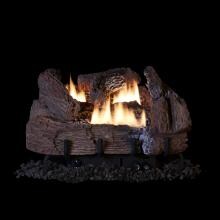 Superior Fireplaces 18-Inch Century Oak Gas Log Set With Vent-Free Propane Dual Flame Burner - Manual Safety Pilot image