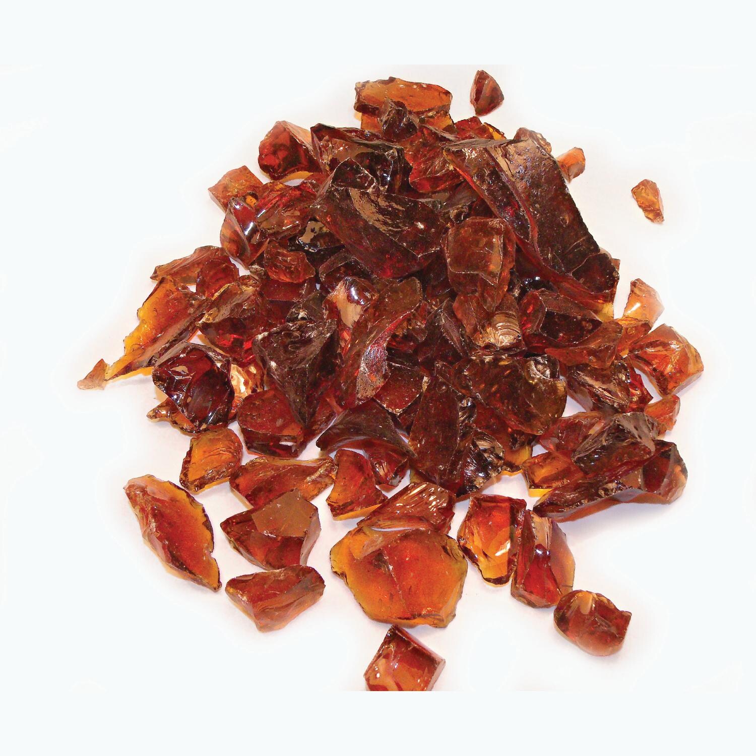 Enhance A Fire Ginger 3/4-Inch Crushed Fire Glass - 5 Lbs thumbnail