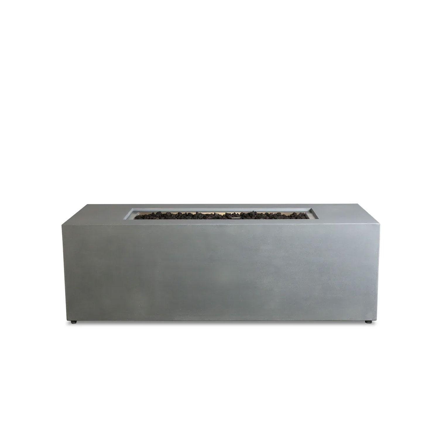 Glenwood 72-in Rectangular Concrete Propane Fire Pit in Natural Gray by Lakeview Outdoor Designs - Off - White Background thumbnail