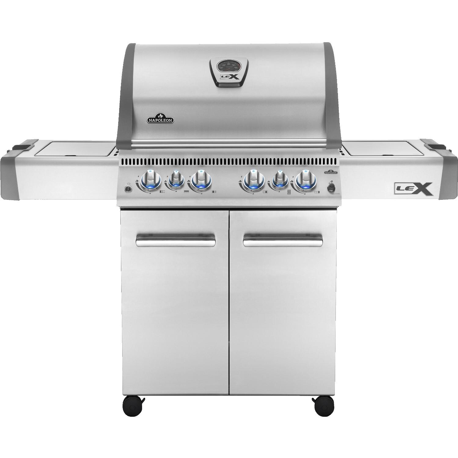 Napoleon LEX 485 Natural Gas Grill With Infrared Rear Burner And Infrared Side Burner - LEX485RSIBNSS-1