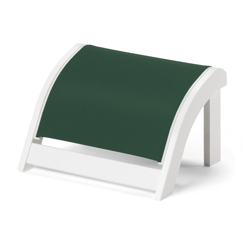 Adirondack MGP Patio Ottoman With Sling Seating By Telescope Casual - Forest Green thumbnail
