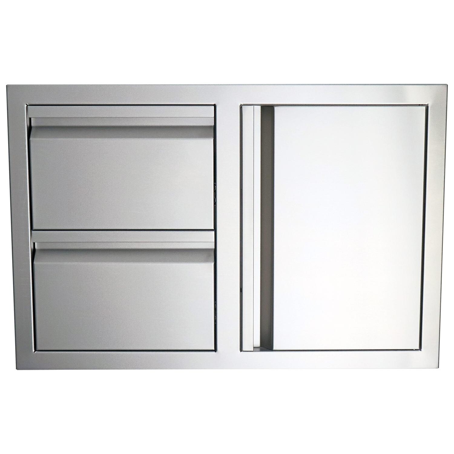 RCS Valiant Series 33-Inch Stainless Steel Access Door & Double Drawer Combo - VDC1
