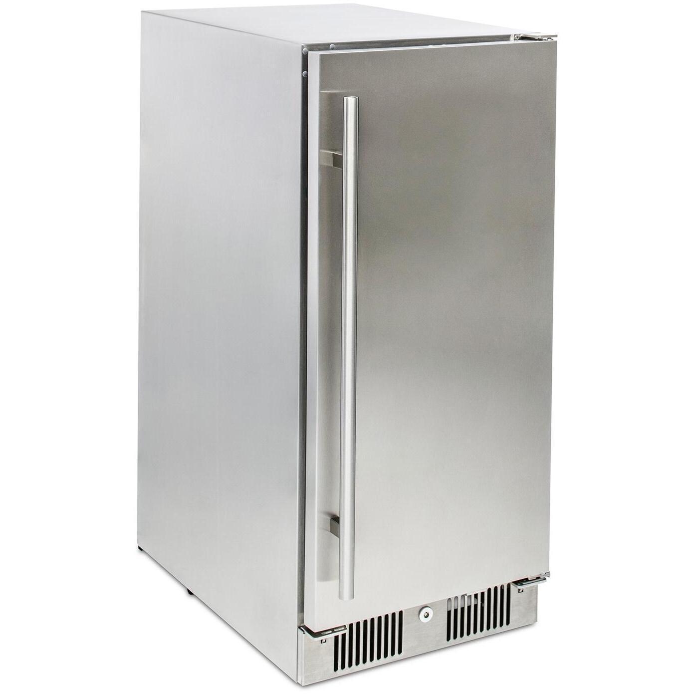 Blaze BLZ-SSRF-15 15-Inch 3.2 Cu. Ft. Outdoor Rated Compact Refrigerator - Side View - White Background thumbnail
