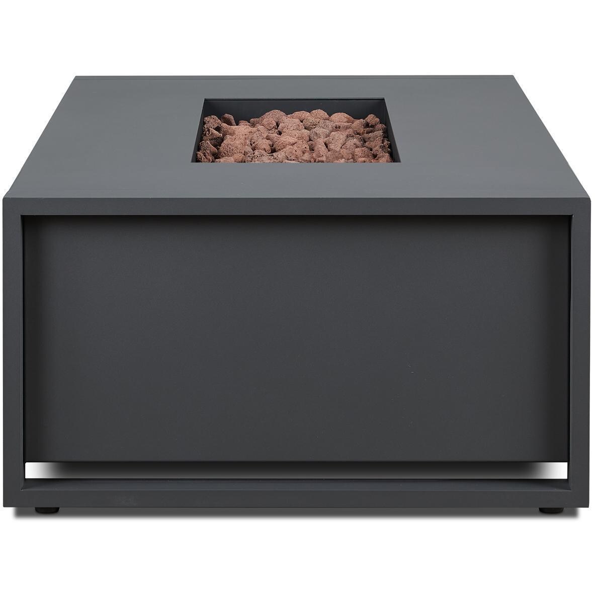 Lakeview Outdoor Designs SC-6340LP-GRY Lafitte 52-Inch Rectangle Propane Gas Fire Table - Side View thumbnail
