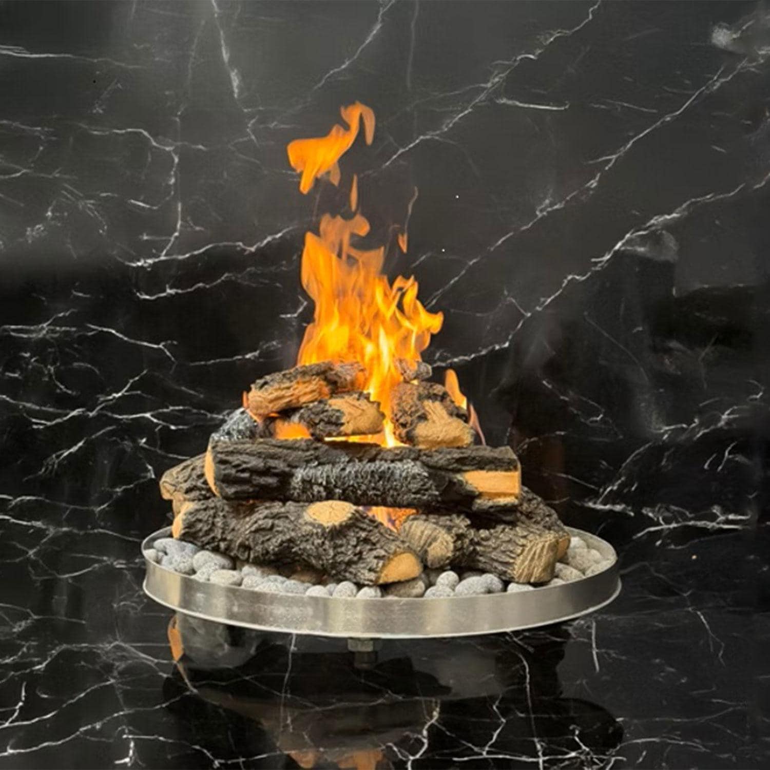 Charred 15 Pc Log Set by Warming Trends