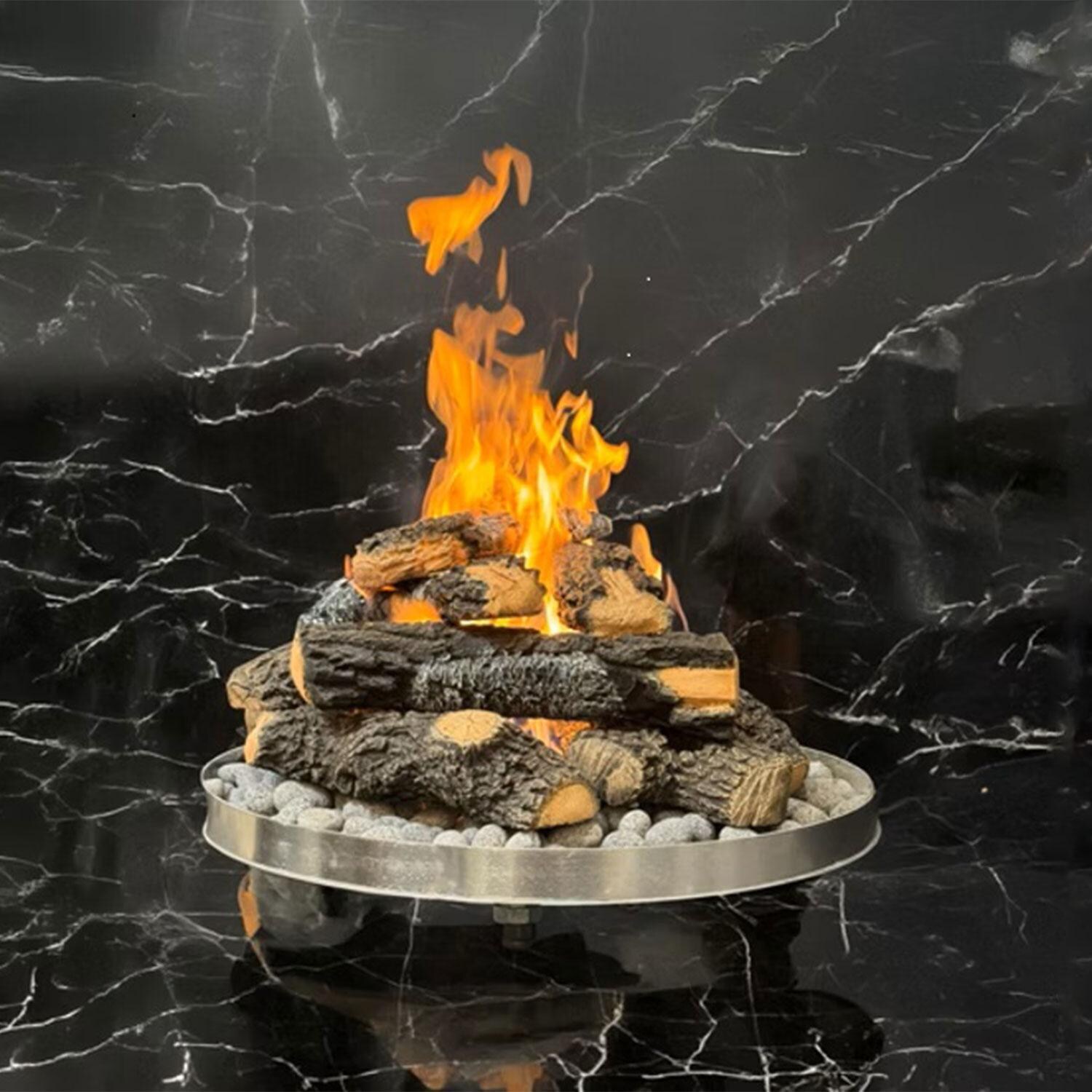 Charred 15 Pc Log Set by Warming Trends - White Background thumbnail
