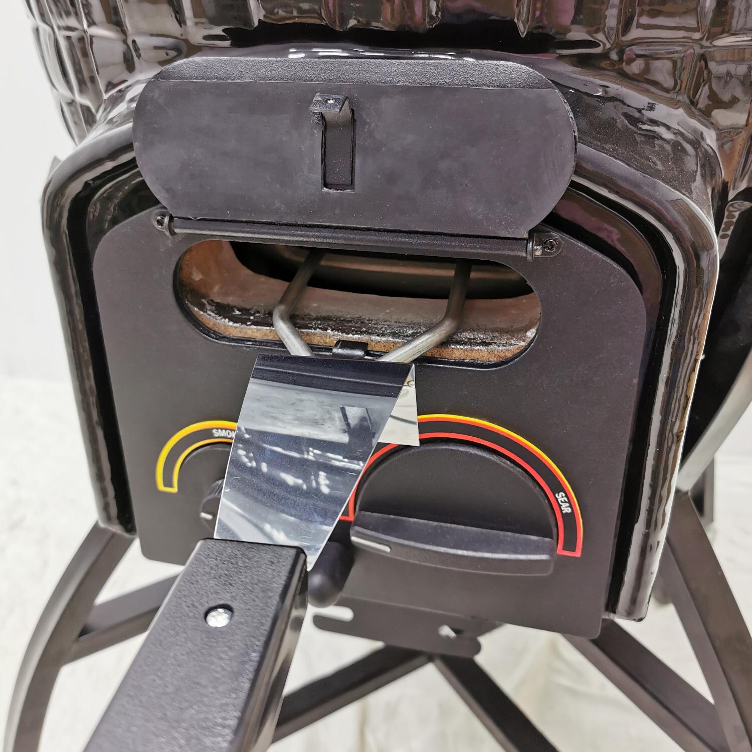 Vision XR-402BO Elite Series Kamado Grill - ProZone Has Top Port For Inserting Electric Starter thumbnail