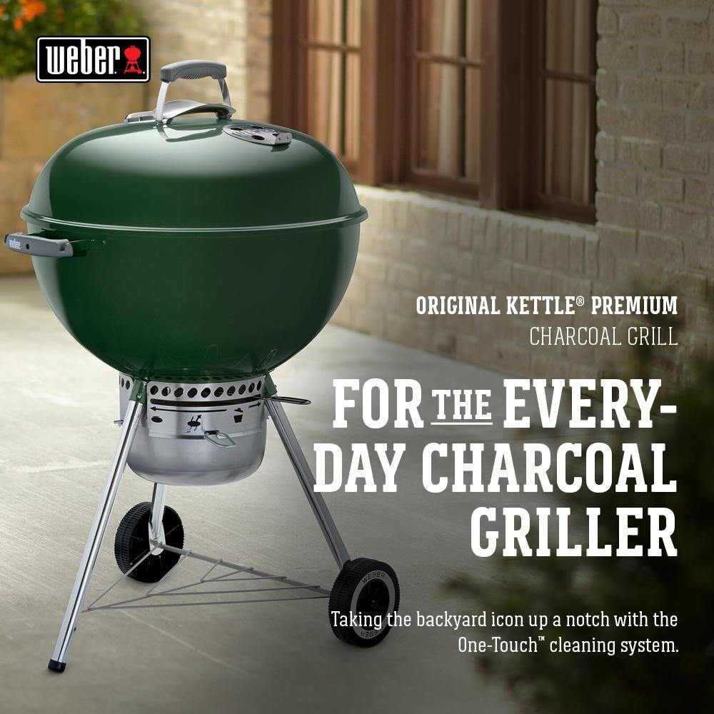 Weber Original Kettle Premium 22-Inch Charcoal Grill - Green - 14407001 - Weber Brochure thumbnail