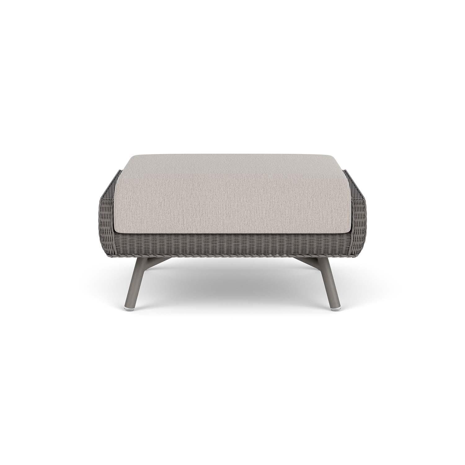 Lloyd Flanders Essence Ottoman W/Remy Cloud Fabric - Pewter Finish thumbnail