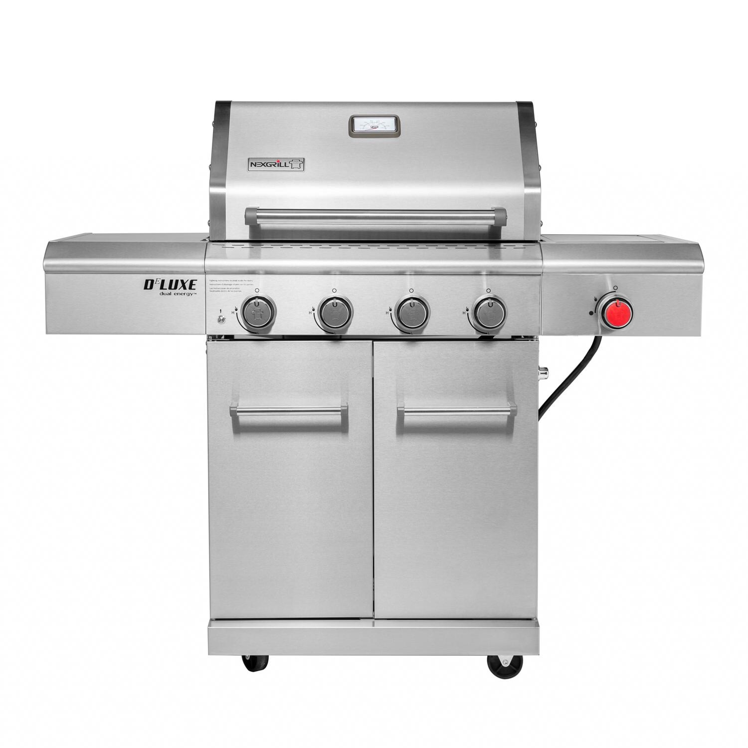Nexgrill - 720-0958AE - Deluxe 27-Inch Propane Gas Grill On Cart With Infrared Side Burner  thumbnail